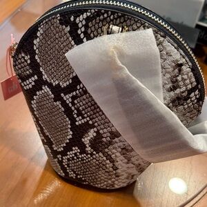 CAbi Black and Brown Snake Print Bag